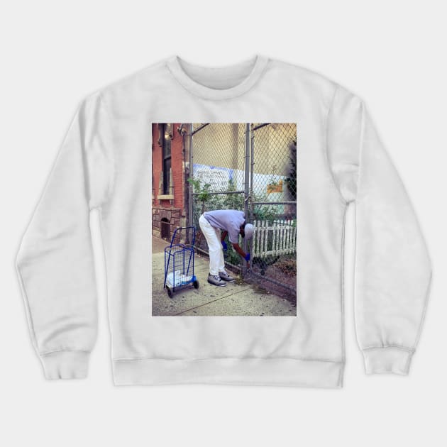 East Harlem People Cat Lover Manhattan NYC Crewneck Sweatshirt by eleonoraingrid